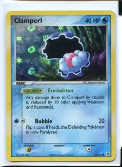 Clamperl Reverse Holo Common NM 58/101 EX Hidden Legends Pokemon - Image 1