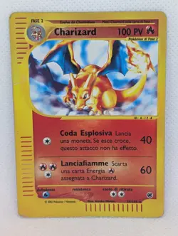 Charizard 039/165 Expedition Base Reverse Holo Rare Pokemon TCG Nintendo ITALIAN - Image 1