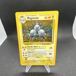 Pokemon Magneton Holo Rare Holo 9/102 Base Set 1999 EN LP - Image 1