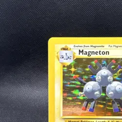 Pokemon Magneton Holo Rare Holo 9/102 Base Set 1999 EN LP - Image 4