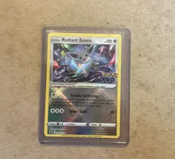Radiant Eevee SWSH230 Black Star Promo from the special Pokemon GO set - Image 1