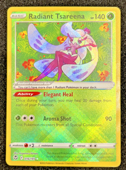 Radiant Tsareena 16/195 Radiant Holo - Silver Tempest - SwSh - NM - Pokemon TCG - Image 1