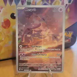 The Pokemon Company Mesprit 204/191 SV08 Surging Sparks IR Full Art Holo EN - Image 1