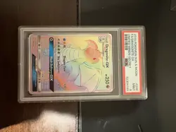 2019 POKEMON SUN & MOON UNIFIED MINDS DRAGONITE GX SECRET 248 FULL ART - PSA 9 - Image 1