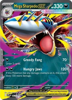 Pokemon Mega Sharpedo ex 61 / 94 SV: Phantasmal Flames - Image 1