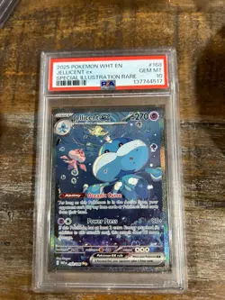 POKEMON 2025 White Flare Special Illustration Rare JELLICENT EX #168 PSA 10 RARE - Image 1