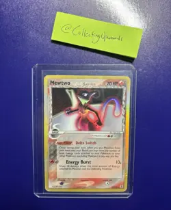 Pokemon TCG Mewtwo 12/113 Delta Species Holo Rare Eng 2005 HP/DMG - Image 1