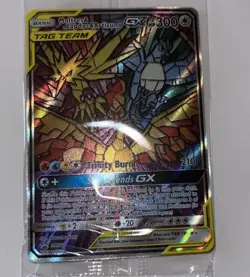 SEALED Pokemon Hidden Fates ETB Moltres Zapdos Articuno Tag Team SM210 Promo - Image 2