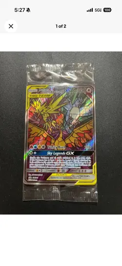 SEALED Pokemon Hidden Fates ETB Moltres Zapdos Articuno Tag Team SM210 Promo - Image 3