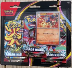 Pokemon TCG Chaos Rising Triple Blister Charmeleon New Factory Sealed In Hand - Image 1