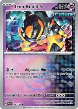 Iron Boulder (Poke Ball Pattern) 046/131 R Prismatic Evolutions Pokemon NM/M - Image 1