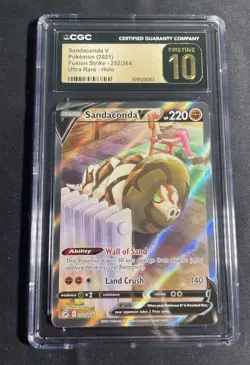 Pokemon Fusion Strike Sandaconda V 252/264 Alternate Art CGC Pristine 10 - Image 1