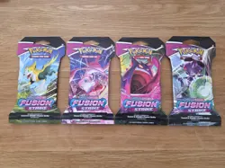 Pokemon TCG Fusion Strike Sleeved Blister Booster Pack Full Art Set Brand New - Image 1