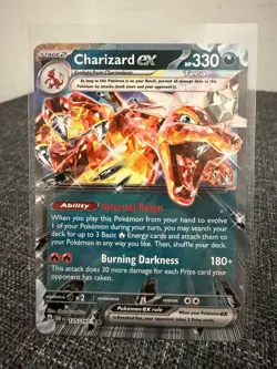 Charizard ex 125/197 Obsidian Flames Pokemon TCG Holo Double Rare NM - Image 1