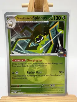 Team Rocket’s Spidops 019/217 Energy Reverse Holo Ascended Heroes Pokemon NM - Image 1