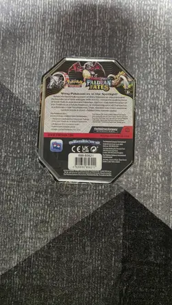 Pokemon TCG Scarlet & Violet Paldean Fates Great Tusk EX Tin New Factory Sealed - Image 2