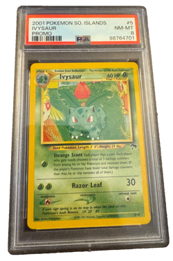 2001 POKEMON SOUTHERN ISLANDS PROMO IVYSAUR #5 PSA 8 NM-MT LOW POP Vintage! - Image 1