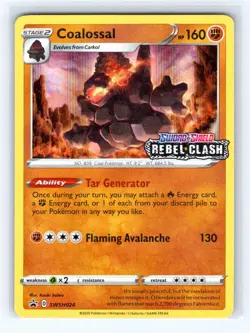 Pokemon TCG - Coalossal - SWSH024 (Prerelease) - SWSH: Sword & Shield Promo C... - Image 1