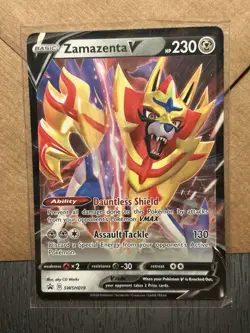 Zamazenta V SWSH019 Black Star Promo Ultra Rare Full Art Sword and Shield - Image 1