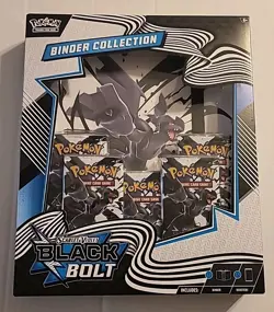 Pokemon Scarlett & Violet BLACK BOLT Binder Collection SEALED BOX - Image 1