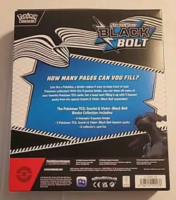 Pokemon Scarlett & Violet BLACK BOLT Binder Collection SEALED BOX - Image 2