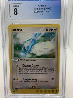 Altaria 2/97 Pokemon CGC 8 Mint EX Dragon Holo - Image 1
