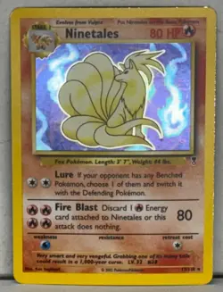 2002 Pokemon TCG Ninetales 17/110 Legendary Collection Unlimited Holo Rare Card - Image 2