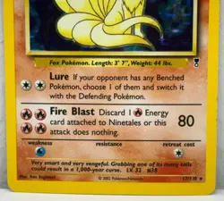 2002 Pokemon TCG Ninetales 17/110 Legendary Collection Unlimited Holo Rare Card - Image 5