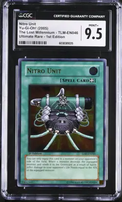 Nitro Unit TLM-EN046 Ultimate Rare 1st Edition 2005 Yugioh CGC 9.5 - Image 1