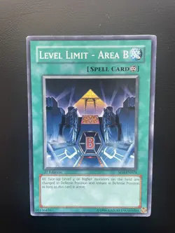 Yugioh Level Limit - Area B SD3-EN024 1st Edition Common LP/MP - Image 1