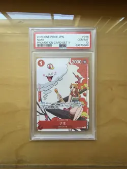 2023 ONE PIECE JAPANESE PROMOS PROMOTION CARD SET 1 #016 NAMI PSA 10 - Image 1