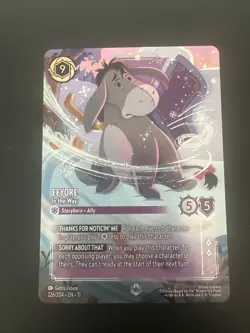 Disney Lorcana TCG Enchanted 226/204 Eeyore In The Way - Image 1