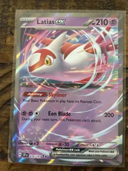 Latias ex 076/191 Surging Sparks (SSP)(SV08) Double Rare Pokemon Card NM - Image 1