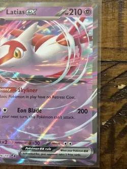 Latias ex 076/191 Surging Sparks (SSP)(SV08) Double Rare Pokemon Card NM - Image 2