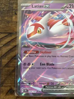 Latias ex 076/191 Surging Sparks (SSP)(SV08) Double Rare Pokemon Card NM - Image 3
