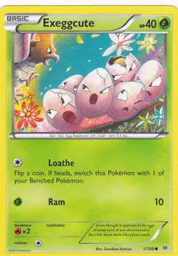 POKEMON EXEGGCUTE CARD FREE SHIPPING - Image 1