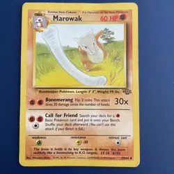 1999 Marowak 39/64 Jungle Base Set Pokemon Card TCG WOTC - Image 1