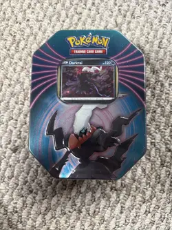 Pokemon TCG Mighty Mysterious Tin [ Darkrai Card Pack ] NEW Sealed 3 Packs 2021 820650809859 - Image 1