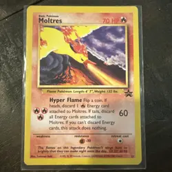 Pokemon Moltres Black Star Promos TCG 21 Regular Promo Card NM - Image 1