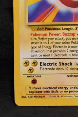 Electrode 21/102 LP Base Set Regular Rare Unlimited Pokemon TCG Card - Image 5