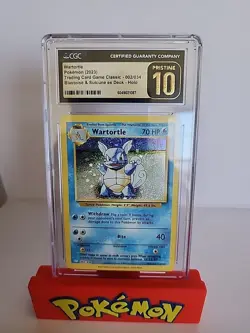 Wartortle 002/034 Trading Card Game Classic Holo Pristine 10 (POP 477) - Image 1