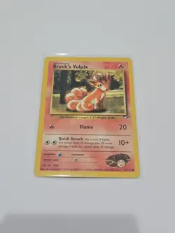 Pokemon TCG Gym Heroes Brock's Vulpix Card 73/132 Common - Image 1