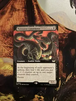 1x Persistent Constrictor MTG Duskmourn: Commander Extended Art Rare Nonfoil NM - Image 1