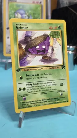 Grimer 57/82 1st Edition Team Rocket Pokemon Card - Image 2
