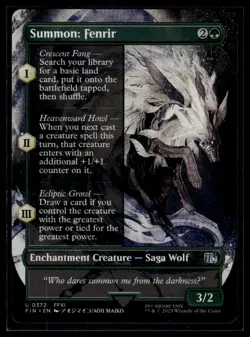 Summon: Fenrir (Borderless) #372 Final Fantasy Non Foil - Image 1