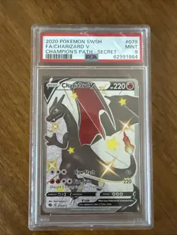 Charizard V 079/073 CHAMPION'S PATH Graded Pokemon Card - PSA 9 Mint - Image 1