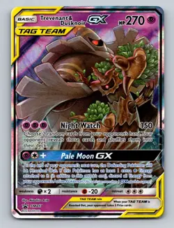 Pokemon TCG Trevenant & Dusknoir GX Holo Promo SM Promos SM217 - Image 1