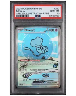 MEW EX POKEMON PALDEAS SCHICKSALE SPECIAL ILL RARE 232/091 2024 DEUTSCH PSA 10 - Image 2