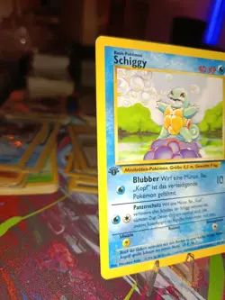 1st Edition Base Set Schiggy Pokemon Karte Vintage Deutsch 63/102 1. Edition De - Image 3