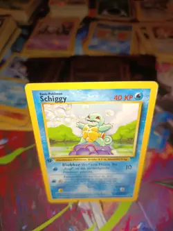 1st Edition Base Set Schiggy Pokemon Karte Vintage Deutsch 63/102 1. Edition De - Image 5